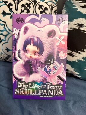 My Little Pony Skullpanda Plush Doll Pendant - Purple Pink